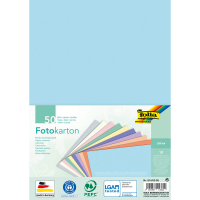 folia Fotokarton Pastell farbsortiert 300 g/qm 50 Blatt DIN A4