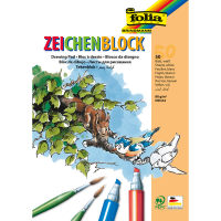 folia Zeichenblock DIN A4 80 g/qm, 50 Blatt, 1 Block