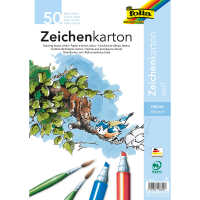 folia Zeichenkarton DIN A4 200 g/qm, 50 Blatt
