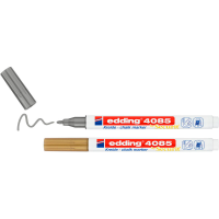 edding 4085 Kreidemarker farbsortiert silber/gold 1,0 - 2,0 mm, 1 Set