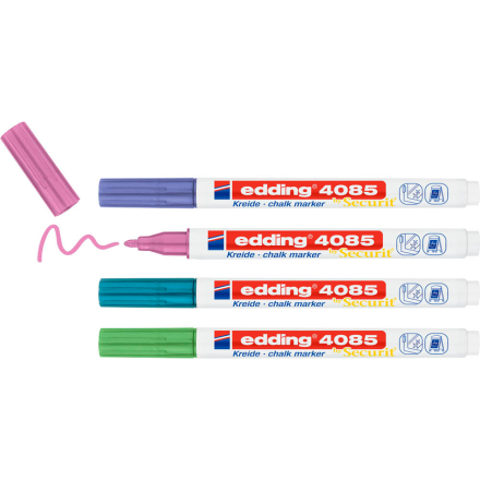 edding 4085 metallic Kreidemarker farbsortiert 1,0 - 2,0 mm, 1 Set