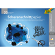  folia Scherenschnittpapier gummiert schwarz 105 g/qm 20 Bogen   Format 35,0 x 50,0 cm 
