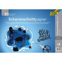 folia Scherenschnittpapier gummiert schwarz 105 g/qm 20 Bogen Format 35,0 x 50,0 cm
