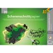  folia Scherenschnittpapier ungummiert schwarz 90 g/qm 20 Bogen   Format 35,0 x 50,0 cm 