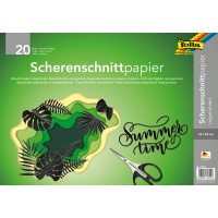 folia Scherenschnittpapier ungummiert schwarz 90 g/qm 20 Bogen Format 35,0 x 50,0 cm