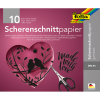  folia Scherenschnittpapier gummiert schwarz 105 g/qm 10 Blatt   Format DIN A5 