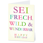  LUMA Geburtstagskarte sei frech... DIN B6 