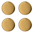 Zeller Magnete Metall gold, Ø 2,3 x 0,9 cm, 4 Stück 