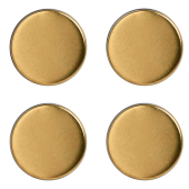  Zeller Magnete Metall gold, Ø 2,3 x 0,9 cm, 4 Stück 