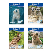  Pelikan Zeichenblock Zoo DIN A4 100 g/qm, 10 Blatt, 1 Block, Motiv nicht wählbar 