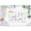 SIGEL Schreibtischunterlage Adult Coloring ohne Kalendarium weiß Papier 59,5 x 41,0 cm, 20 Blatt