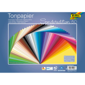  folia Tonpapier Sonderedition 50 farbsortiert 130 g/qm 50 Blatt 