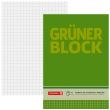  BRUNNEN Briefblöcke "Grüner Block" DIN A5 kariert 