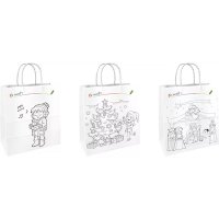 3 TSI Geschenktüten Weihnachten Ausmaltüten Motiv sortiert 18,0 x 23,0 cm