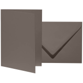  10 artoz Faltkarten mit Briefumschlägen Mosaic DIN B6 graphit 