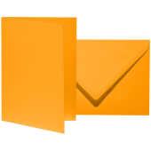  10 artoz Faltkarten mit Briefumschlägen Mosaic DIN B6 papaya 