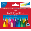  FABER-CASTELL Triangular Wachsmalstifte farbsortiert, 24 Stück 