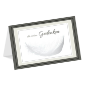  LUMA Trauerkarte Feder DIN B6 