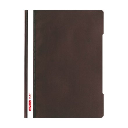 herlitz Schnellhefter Quality Kunststoff braun DIN A4, 1 Stück