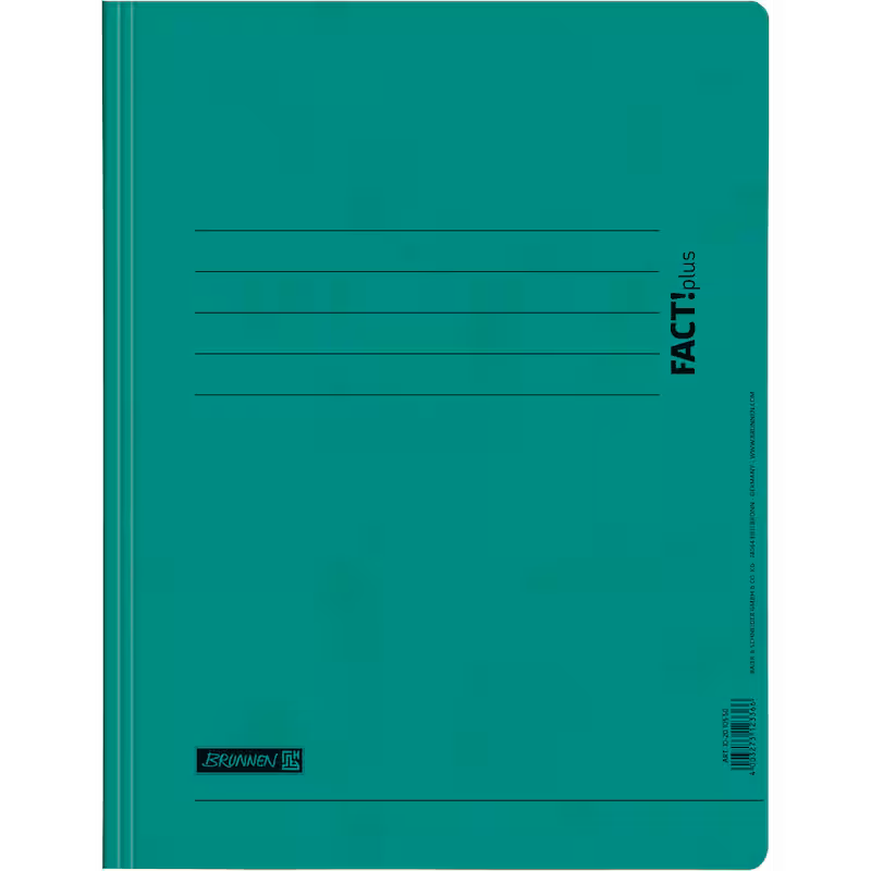  BRUNNEN Spiralhefter FACT!plus Karton grün DIN A4, 1 Stück 