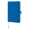  Notizbuch Tucson von Lediberg, ca. DIN A6, kariert, blau 