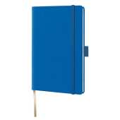  Notizbuch Tucson von Lediberg, ca. DIN A6, kariert, blau 