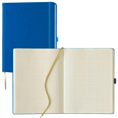  Lediberg Notizbuch Tucson ca. DIN A4 kariert, blau Hardcover 