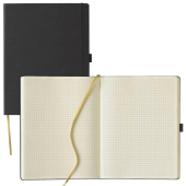  Lediberg Notizbuch Tucson ca. DIN A4 kariert, schwarz Hardcover 