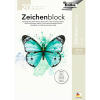  folia Zeichenblock gekörnt DIN A4 140 g/qm, 20 Blatt, 1 Block 