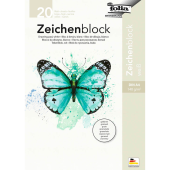  folia Zeichenblock gekörnt DIN A4 140 g/qm, 20 Blatt, 1 Block 