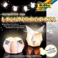 folia Transparentpapier Lichterpapier 30,0 x 30,0 cm 80 g/qm 12 Blatt weiß