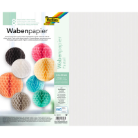 folia Wabenpapier Pastell farbsortiert 8 Bogen