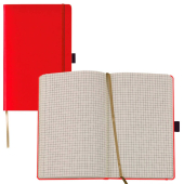  Lediberg Notizbuch Tucson ca. DIN A6 kariert, hellrot Hardcover 