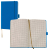  Lediberg Notizbuch Tucson ca. DIN A6 kariert, blau Hardcover 