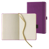  Lediberg Notizbuch Tucson ca. DIN A5 kariert, lila Hardcover 