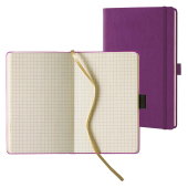  Lediberg Notizbuch Tucson ca. DIN A5 kariert, lila Hardcover 