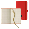  Lediberg Notizbuch Tucson ca. DIN A5 kariert, hellrot Hardcover 