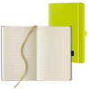  Lediberg Notizbuch Tucson ca. DIN A5 kariert, lemongreen Hardcover 