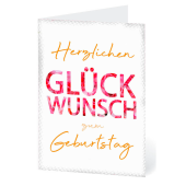  LUMA Geburtstagskarte Schrift DIN B6 