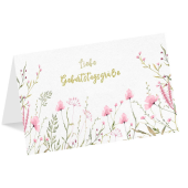  LUMA Geburtstagskarte rosa Blumen DIN B6 