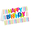  LUMA Geburtstagskarte HAPPY BIRTHDAY Kerzen DIN B6 