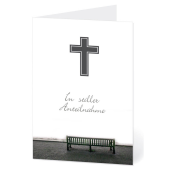  LUMA Trauerkarte leere Bank DIN B6 