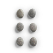  Zeller Stone Magnete grau, Kunststoff 2,1 x 1,8 x 1,0 cm, 6 Stück 