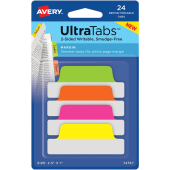  AVERY Zweckform UltraTabs Schmal Haftmarker neon-farbsortiert 24 Blatt 