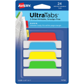  AVERY Zweckform UltraTabs Schmal Haftmarker farbsortiert 24 Blatt 
