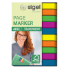  SIGEL TRANSPARENT Haftmarker farbsortiert 10x 40 Streifen 
