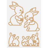  folia Fensterbilder Set Springtime mehrfarbig 