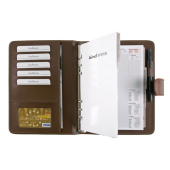  Terminplaner Standard von Bind, DIN A5, Lederimitat braun 
