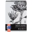  OXFORD Skizzenblock Sketching DIN A4, 50 Blatt, 1 Block, Spiralbindung 