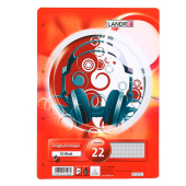  LANDRÉ Ringbucheinlage A4 kariert Lineatur 22, 50 Blätter 